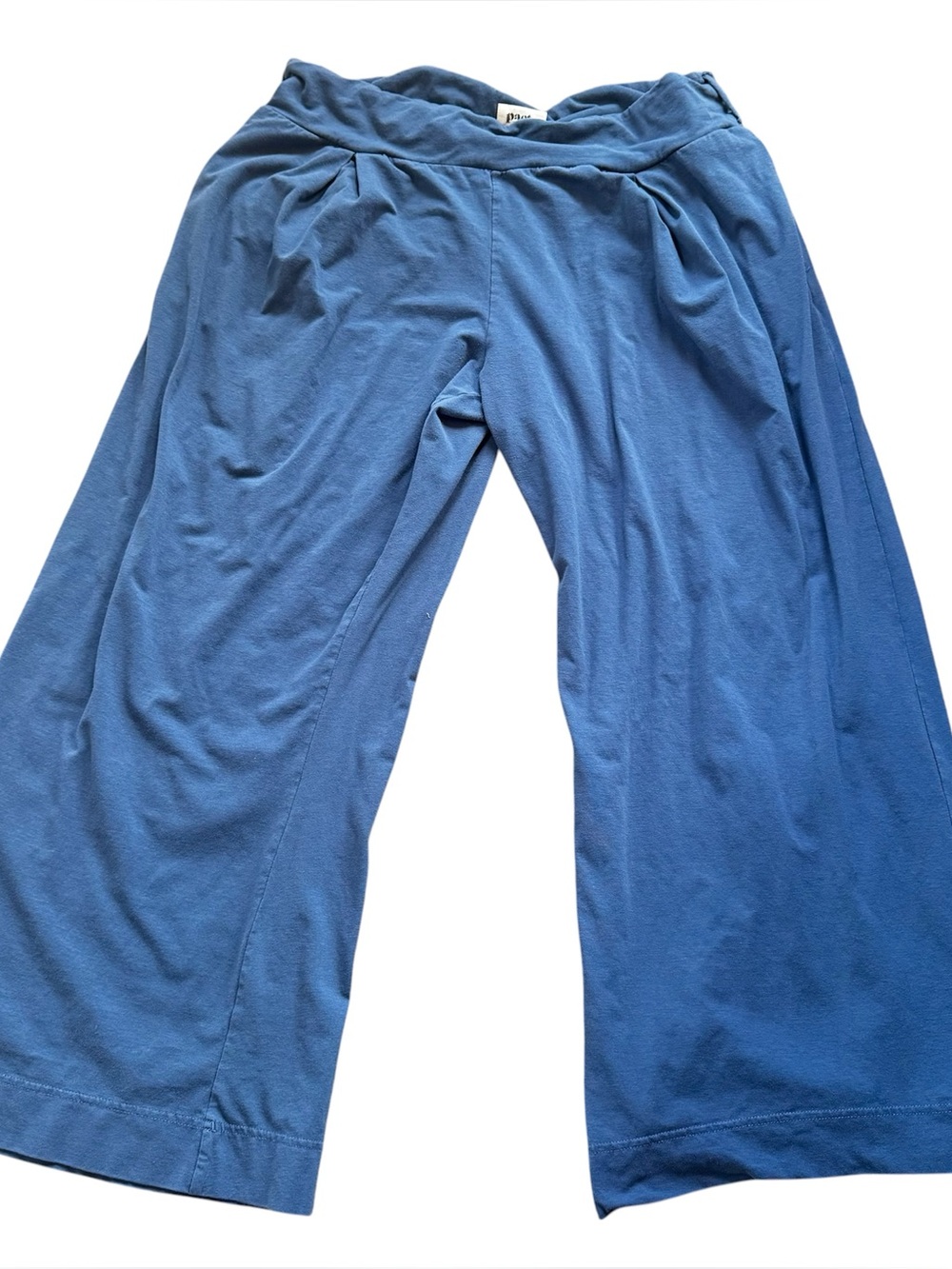 Pact Organic Cotton Wide Leg Pants Size XXL Blue Pullon Comfort Pockets